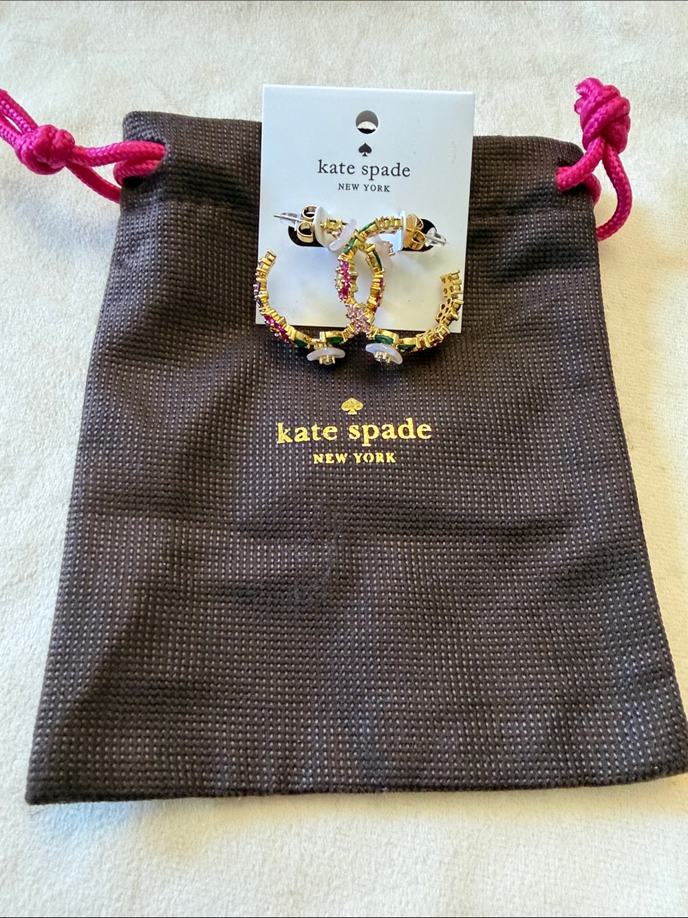Kate Spade Bursting Blooms Hoop Earrings!